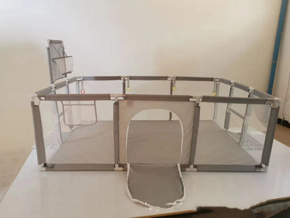 Children's playpen tent with steel pipe framework and Oxford cloth fencing in multiple colour options