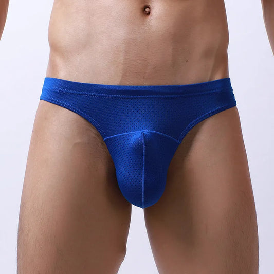 Men's transparent loose underwear in nylon fabric, available in white, blue, black, gray, sky blue colours, sizes S to XL