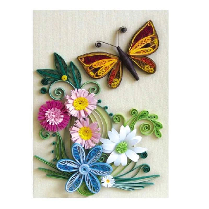 Premium DIY Paper Quilling Art Craft Kit with Vibrant Pre-cut Paper Strips, Essential Tools, and Detailed Instructions for Unique Handmade Projects