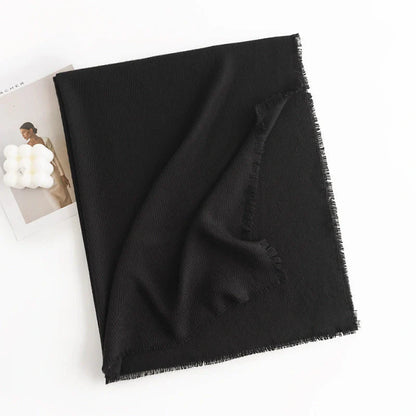 Stylish herringbone pattern artificial cashmere scarf for women in various colors