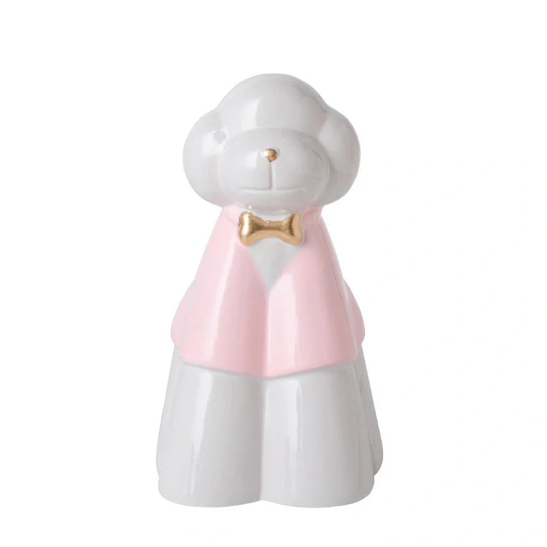 Handmade ceramic pet urn in choice of four colours, measuring 15cm tall with 10cm diameter