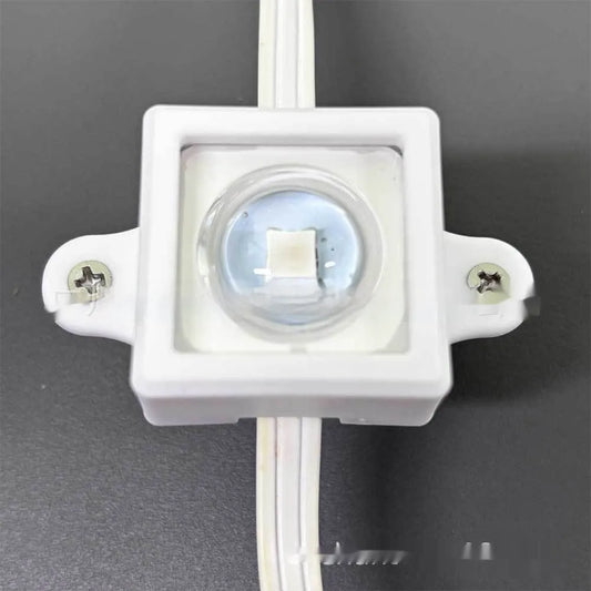 White plastic LED lampshade measuring 1.7cm by 6cm with fixed bracket design