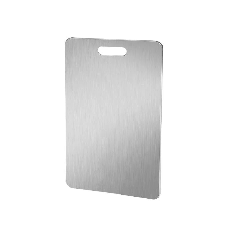 Stainless steel kitchen cutting board with anti-mold design and hanging hole