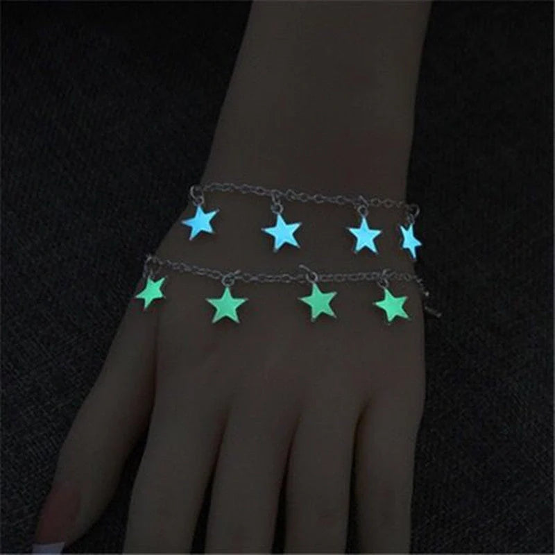 Glow-in-the-dark animal magic bracelet for kids with star design