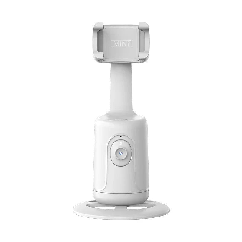 360° Auto-Tracking Smartphone Gimbal with AI Face Tracking, Stabilization, and 360° Rotation for Vlogging, Live Streaming, and Video Recording