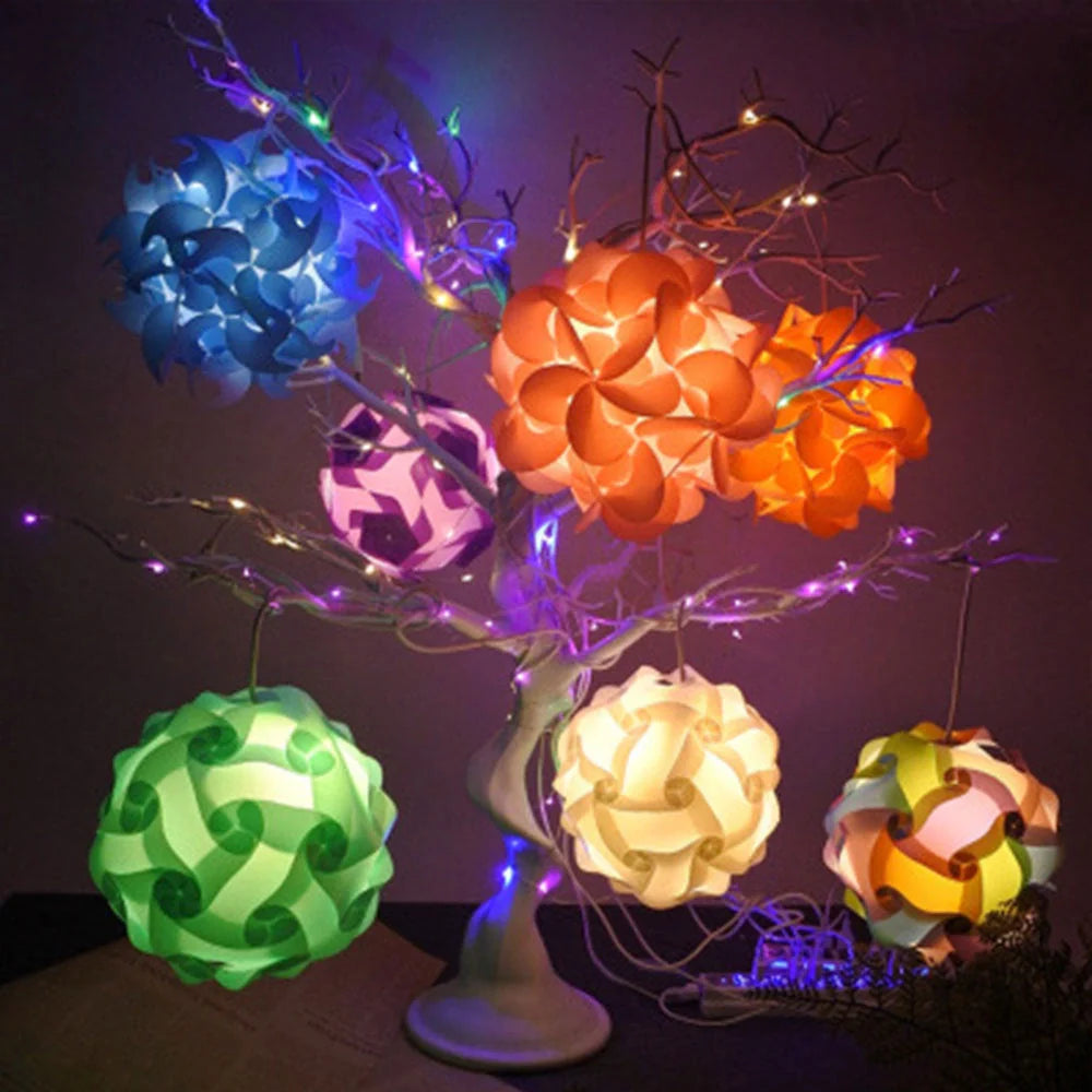 Bedside Moon Spherical Simple Small Table Lamp in various colors with USB interface