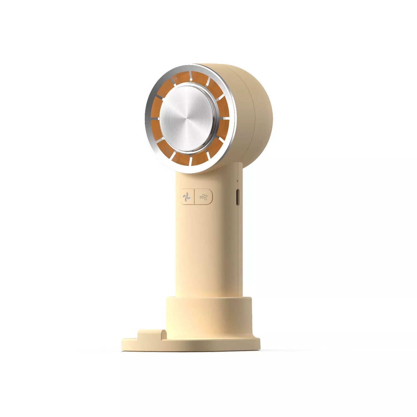 Rechargeable mini air conditioner portable fan with LED display in multiple colors