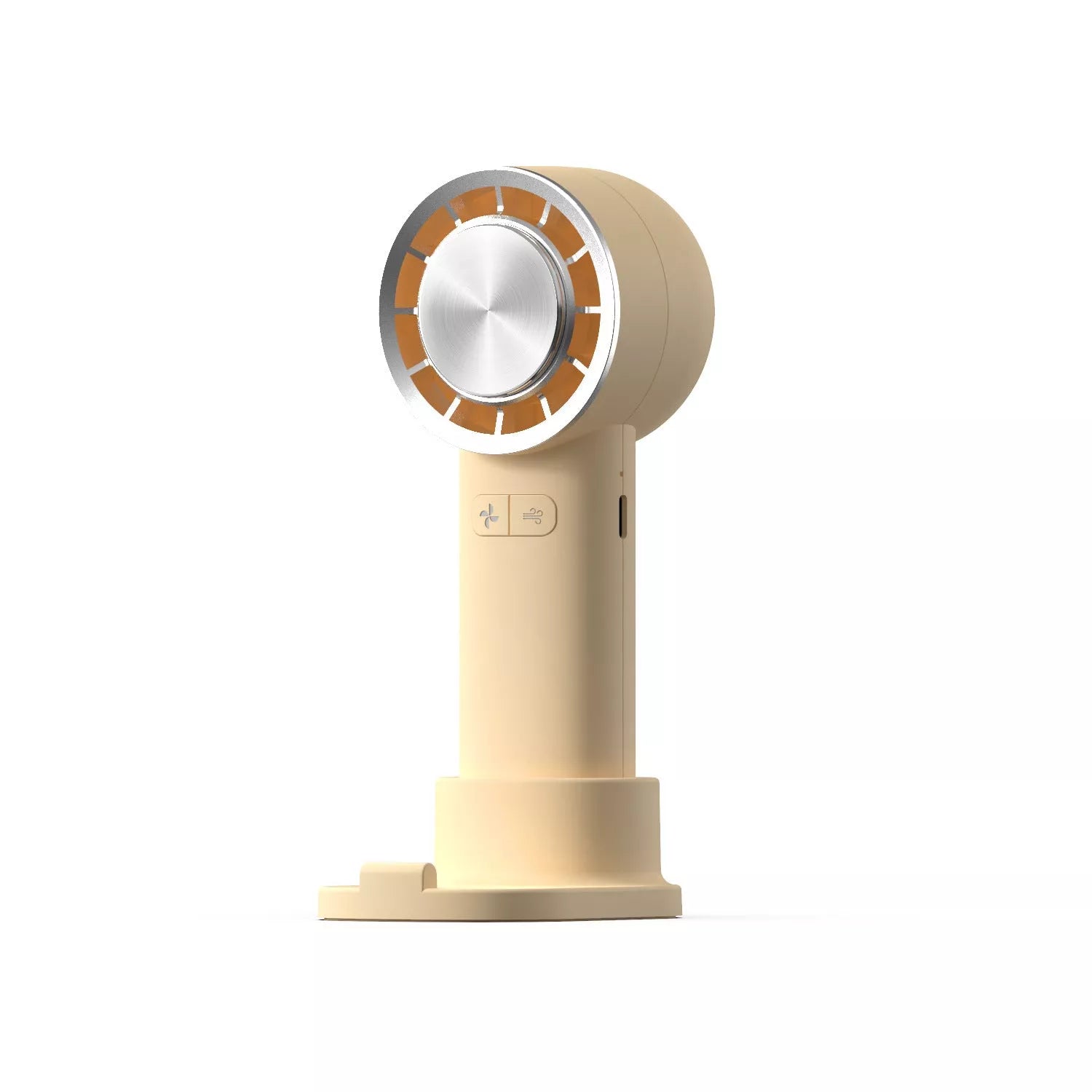 Rechargeable mini air conditioner portable fan with LED display in multiple colors