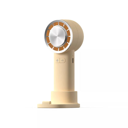 Rechargeable mini air conditioner portable fan with LED display in multiple colors