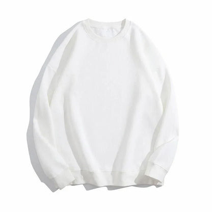 Casual O-Neck Cotton Sweatshirt for Women in Pink color