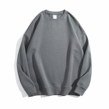 Casual O-Neck Cotton Sweatshirt for Women in Pink color