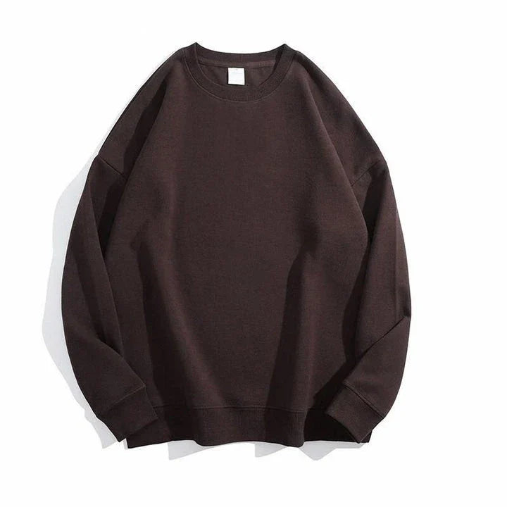 Casual O-Neck Cotton Sweatshirt for Women in Pink color