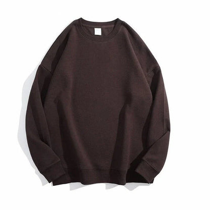 Casual O-Neck Cotton Sweatshirt for Women in Pink color