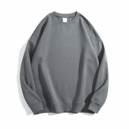 Casual O-Neck Cotton Sweatshirt for Women in Pink color