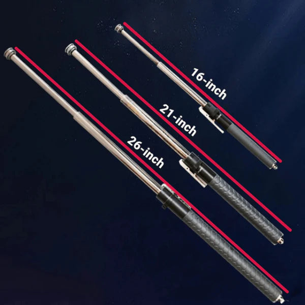 Enhanced Retractable Multi-Tool with automatic spring-loaded deployment, durable alloy steel construction, and ergonomic anti-slip handle for secure grip and personal protection.