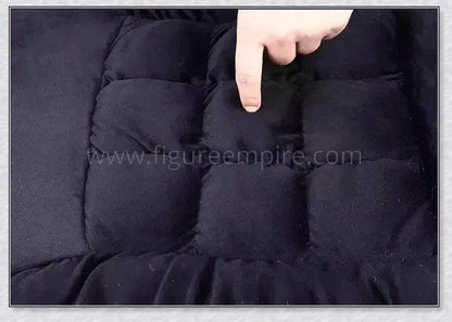 Heated car seat cover with cushioned design and plush fabric for comfortable driving experience