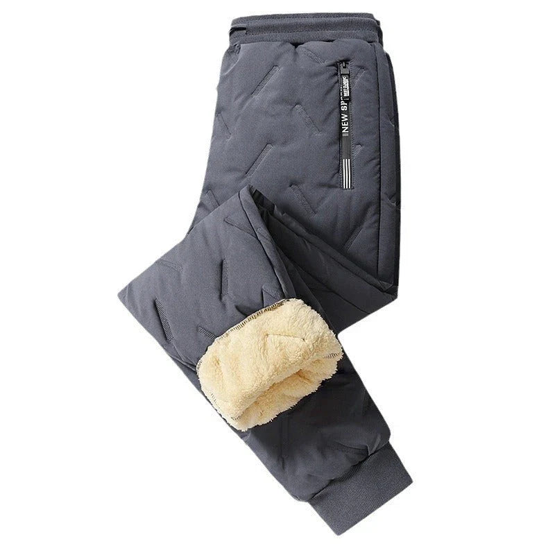 Men's premium insulated winter pants in various colors and styles