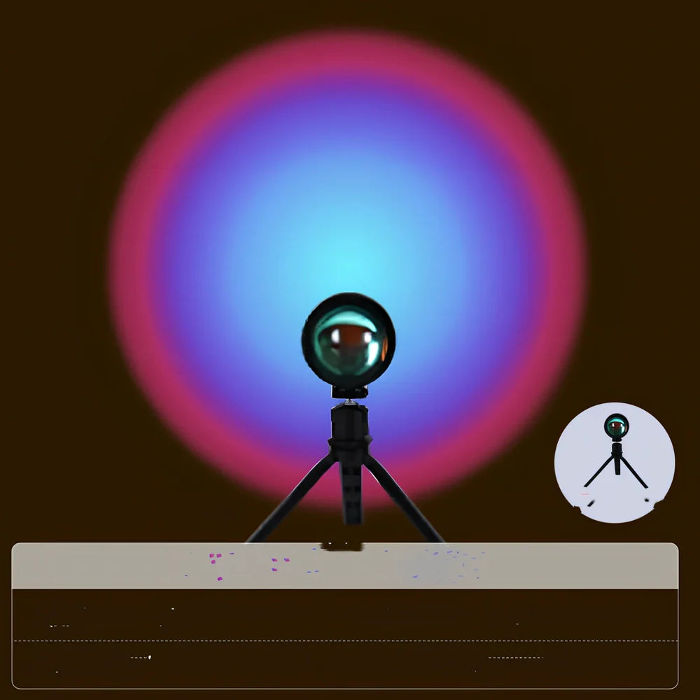 20cm Nordic floor lamp with aluminium shade and 16 colour LED lighting options