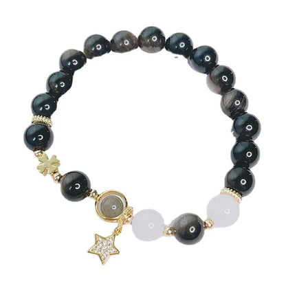 Silverstone electroplated bracelet for women with sweet cool style and flower, heart, or star charm options