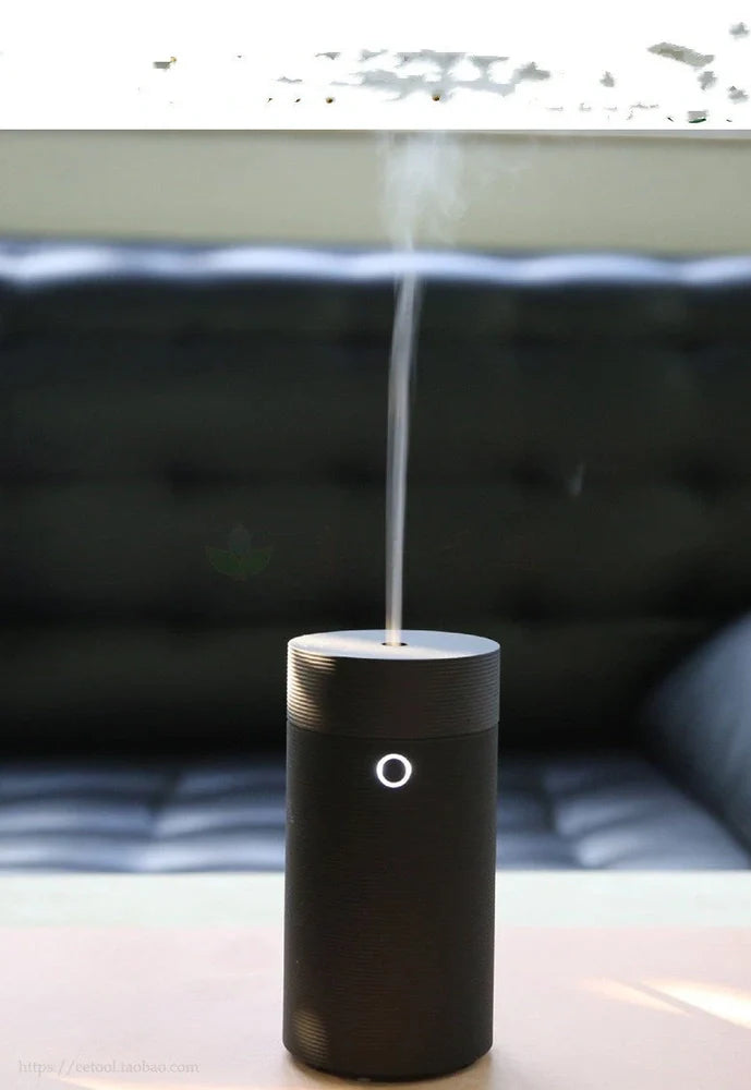 Wood grain ultrasonic aroma diffuser with 150ml water tank and USB connection for car and office use