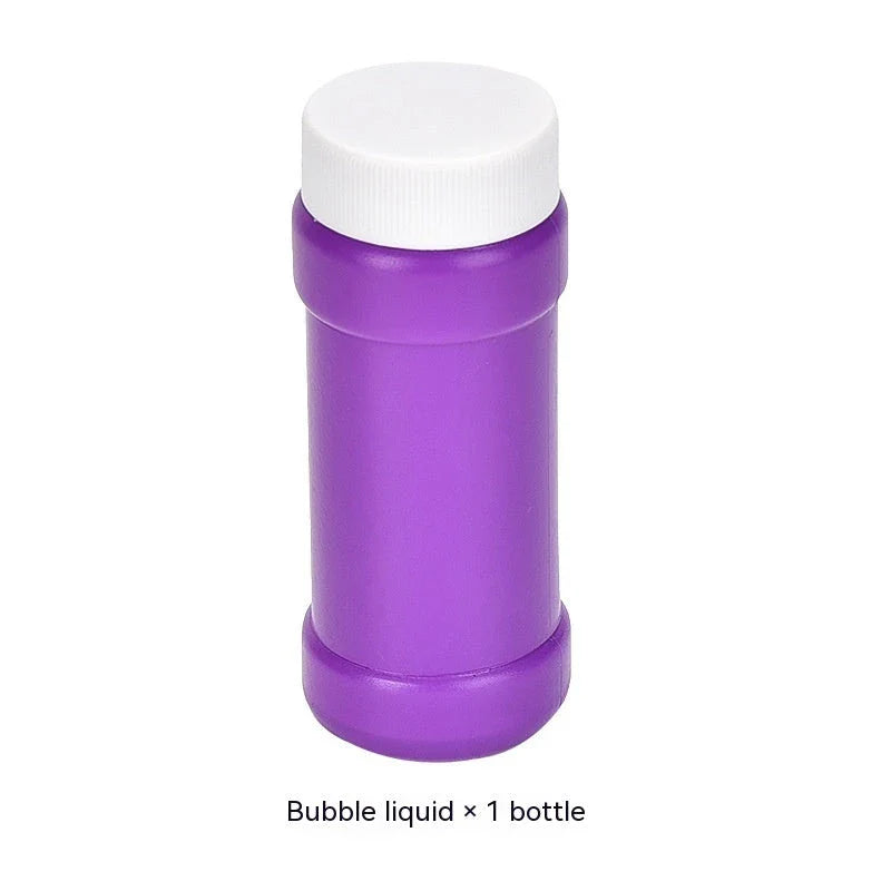 Festive Santa Claus-themed bubble machine with charming holiday music and durable ABS construction