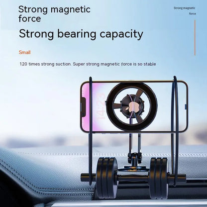 All-metal magnetic car phone holder in four colour options with magnetic rings