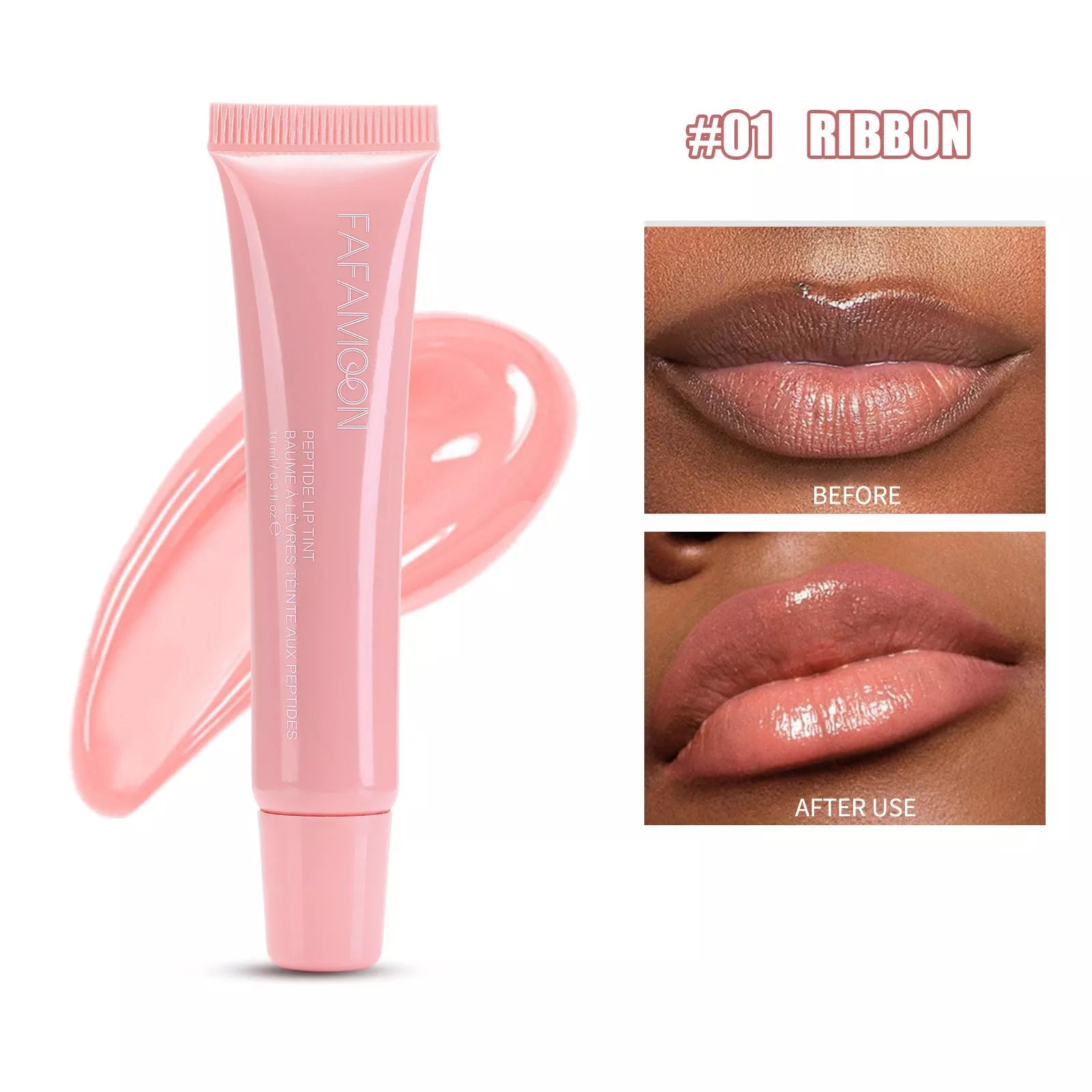 Glossy Lip Glaze in Tea Red - Waterproof, Hydrating Lip Color