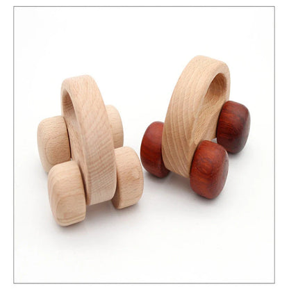 Eco-friendly wooden dog puzzle toy for infant learning and development