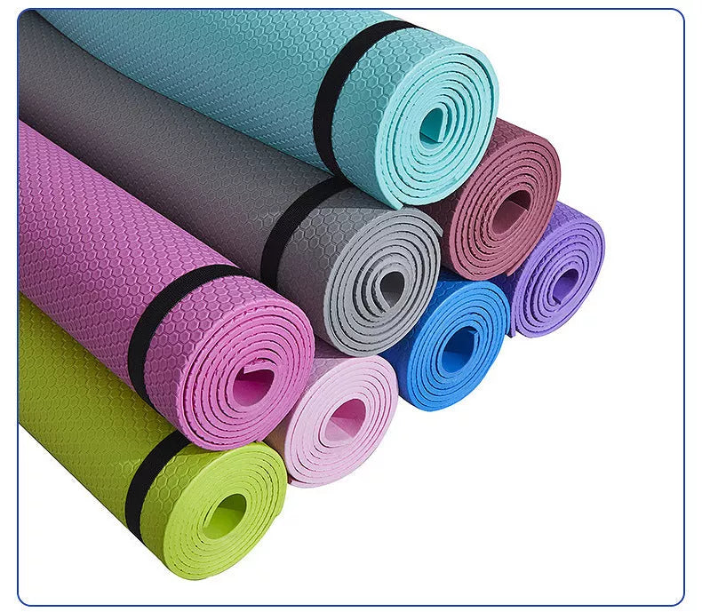 Moisture-proof thickened EVA yoga mat in various colors and thicknesses