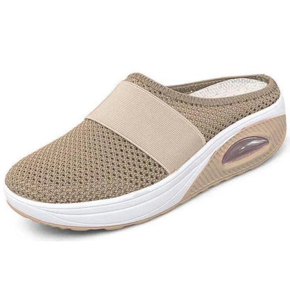 Women's breathable mesh sandals with thick sole in various colors