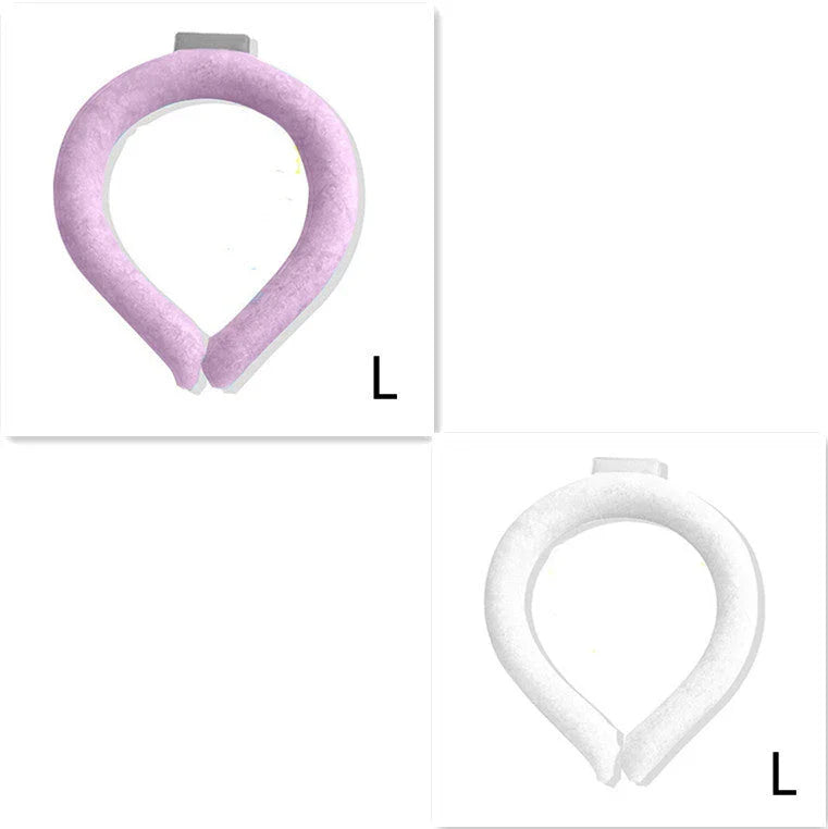 Innovative Cooling Neck Ring in various colors, designed to keep you cool and comfortable during hot summer weather.