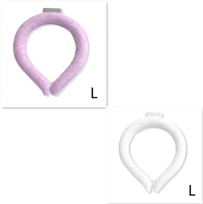 Innovative Cooling Neck Ring in various colors, designed to keep you cool and comfortable during hot summer weather.