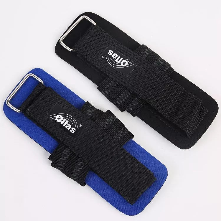 Athletic Wristguards Booster Stripe in black and blue for wrist support and enhanced grip