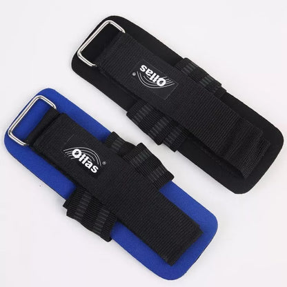 Athletic Wristguards Booster Stripe in black and blue for wrist support and enhanced grip