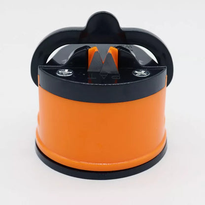 Compact ABS blade sharpener with suction base in various colors for kitchen tools