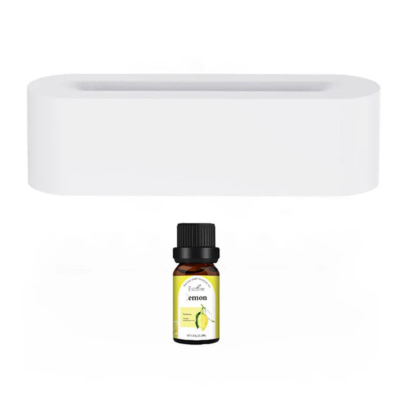 Soothing Aroma Diffuser with Flame-Like LED Lighting and Ultrasonic Humidification