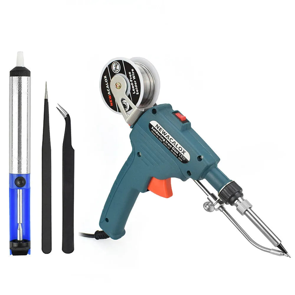 60W manual soldering iron with alloy tip, ABS plastic handle, 900M series head, and PTC ceramic heating core