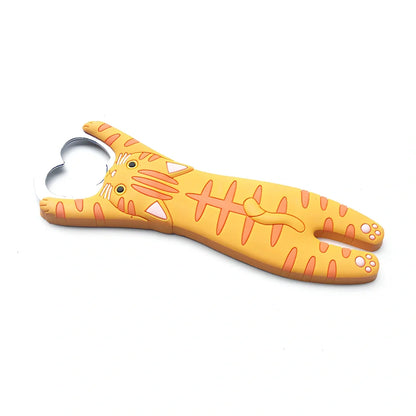 Animal-shaped bottle opener with alloy construction measuring 135mm long by 50mm wide