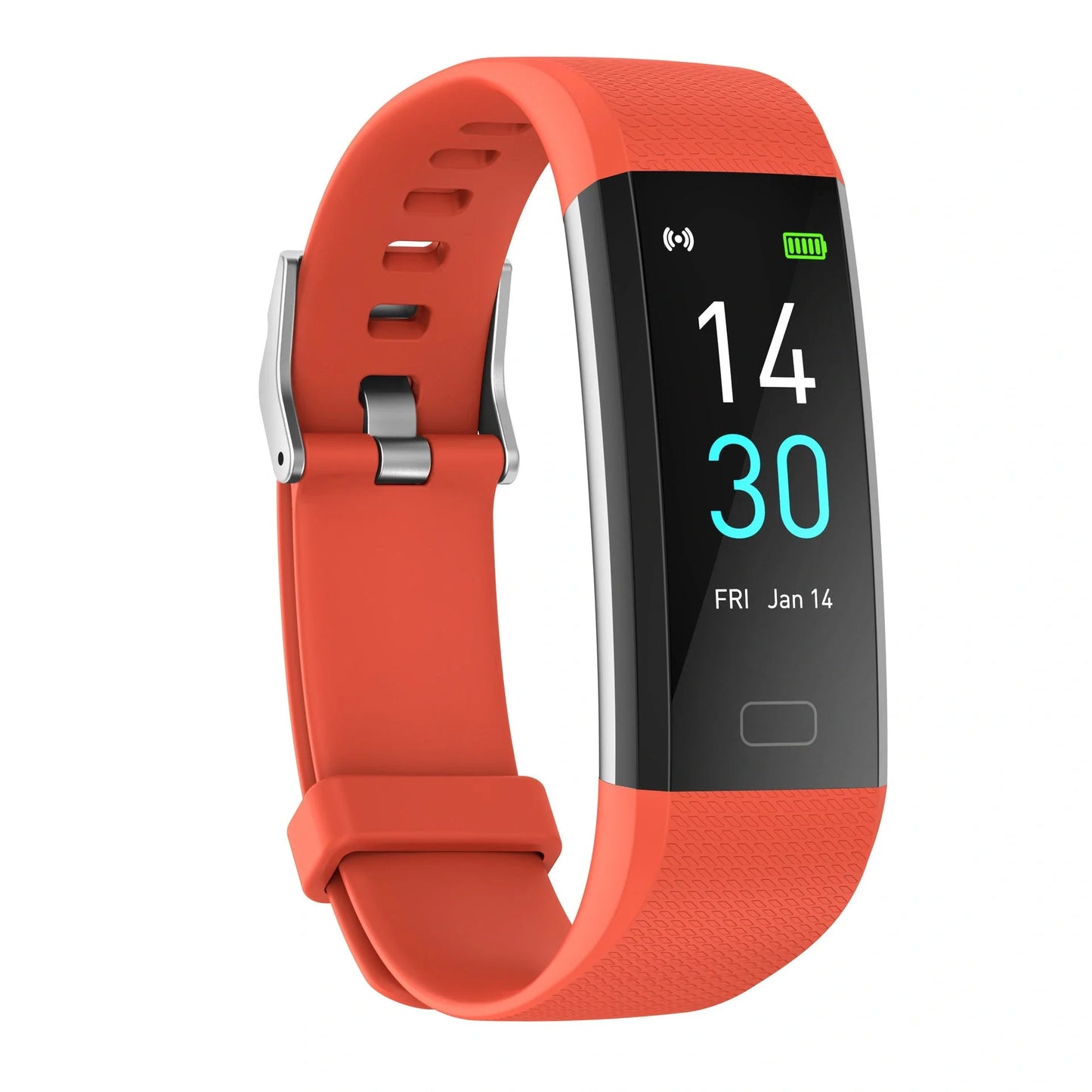 Smart watch with blood pressure and heart rate monitoring in multiple colors