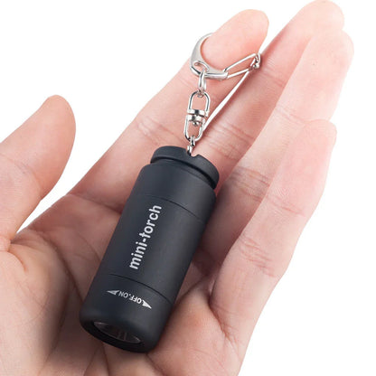 Compact, USB-rechargeable LED flashlight with vibrant color options, perfect for everyday carry and emergencies