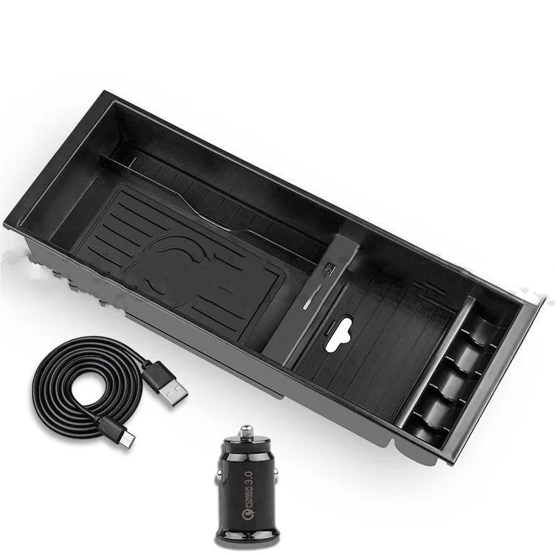 Ford Explorer wireless charger, ABS PC, 24x14.5x3cm, Qi standard, CE FCC RoHS certified
