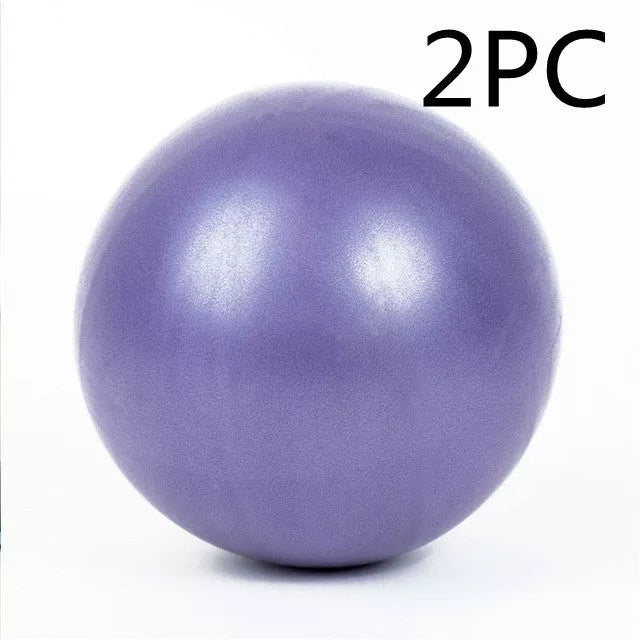 25cm thickened explosion-proof yoga ball in purple, blue, pink, and gray for pregnant women and postpartum recovery