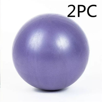 25cm thickened explosion-proof yoga ball in purple, blue, pink, and gray for pregnant women and postpartum recovery