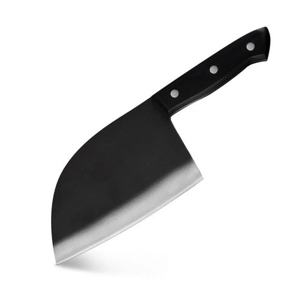 Premium stainless steel butcher knife with a wooden handle, perfect for home chefs who want to elevate their cooking experience.