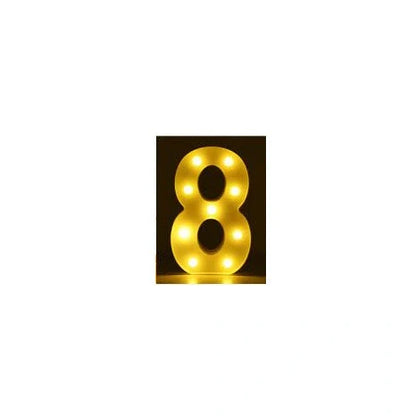 Luminous LED Letter Number Night Light with remote control for weddings and parties