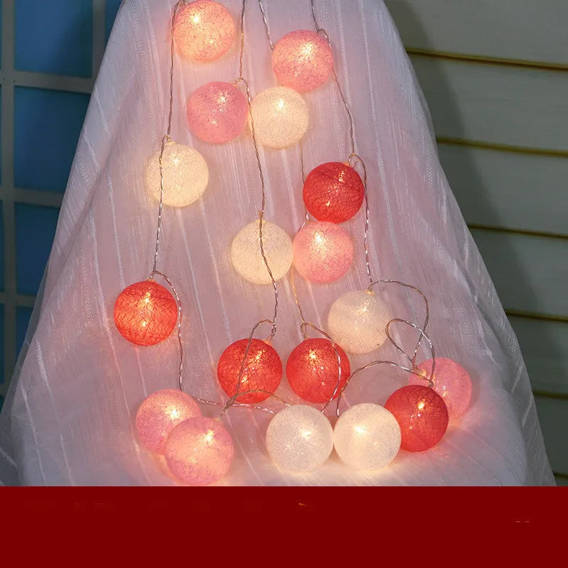 Plastic LED alphabet letter light spelling a message for a birthday or proposal.