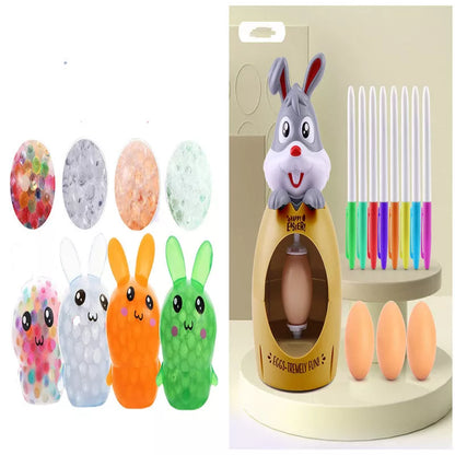 Easter egg decoration kit for kids with sound and light features, safe and non-toxic