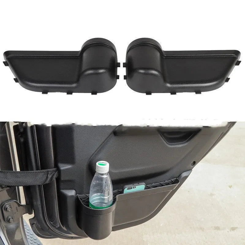 Jeep Wrangler black ABS door storage box for 2011-2020 JK and JL model interiors