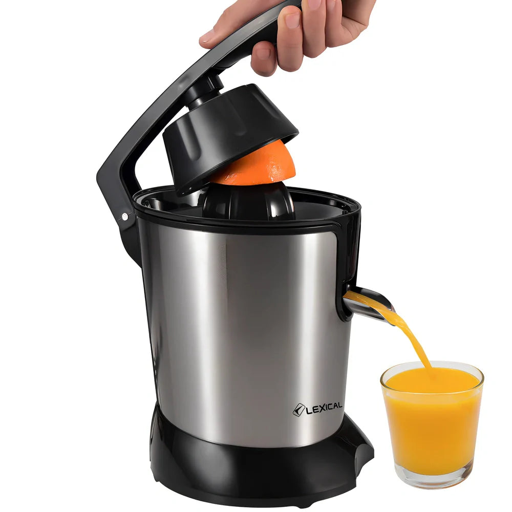 Lemon orange juice separation machine with stainless steel body and vertical screw rod cutter for 601-800mL capacity extraction