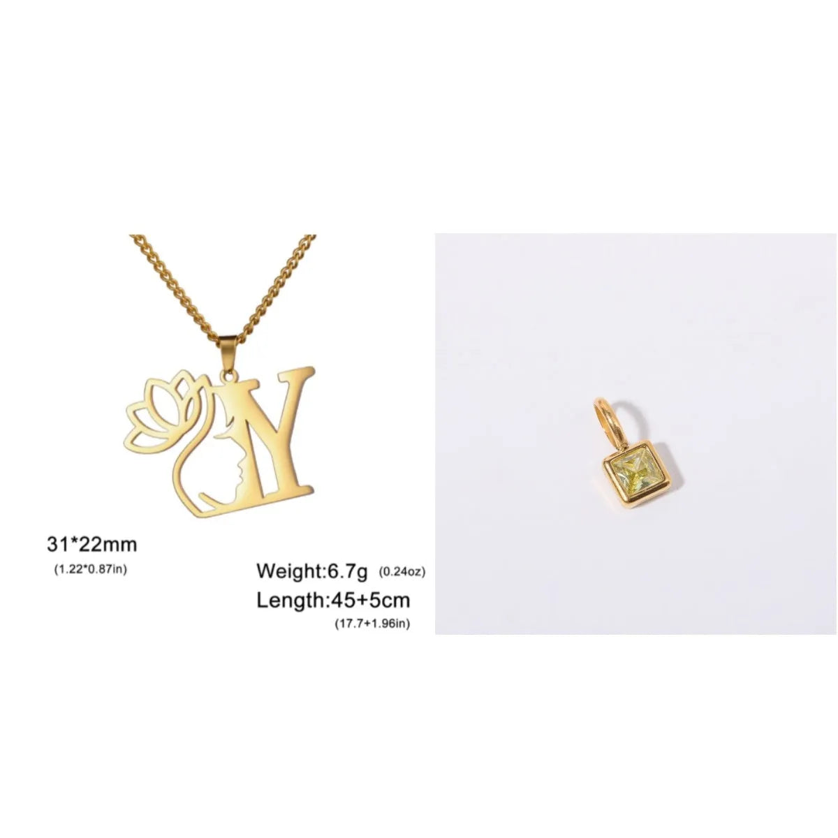 Stainless steel fashion necklace with geometric cross chain design and electroplated finish in gold or silver colour